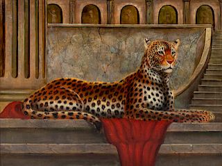 A.G. Robinson
(American, 20th Century)
Recumbent Leopard