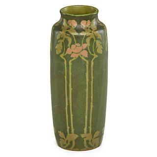 WALRATH Exceptional tall vase with roses