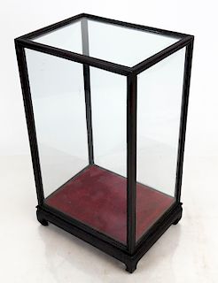 Asian Wood Tabletop Display Case