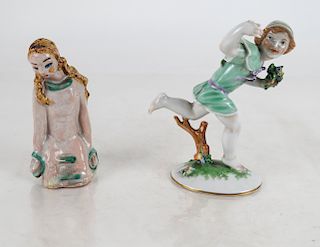 Two Ceramic Figures: Vienna and Other