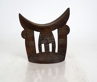 African Miniature Wood Seat