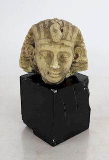 Limestone-Style Egyptian Head