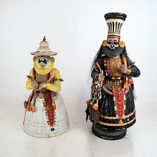 Two Ceramic Costume Dolls