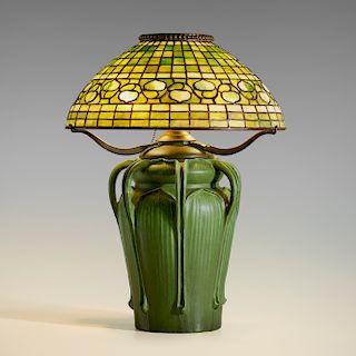 George P. Kendrick and Tiffany Studios, Rare table lamp