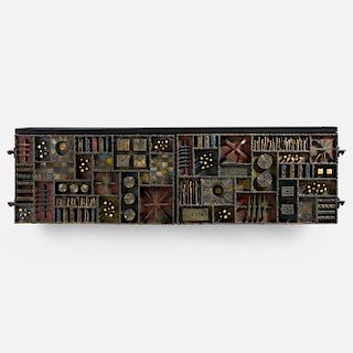 Paul Evans, Important Sculpture Front wall-mounted cabinet