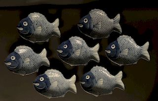 Set of Imari Fish Plates