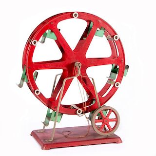 A model ferris wheel.