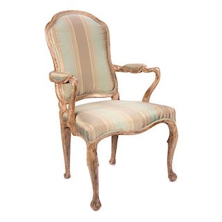 Pair of painted armchairs.