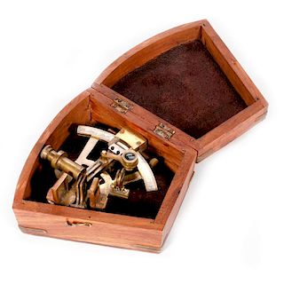 19th century miniature sextant.
