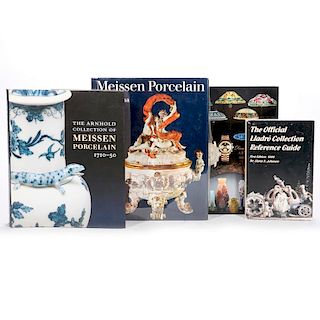 Collection of porcelain reference books