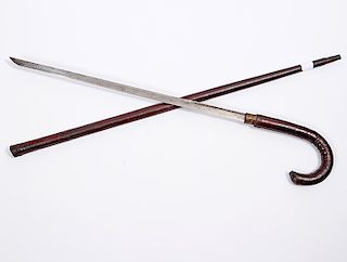 Leather Sword Cane