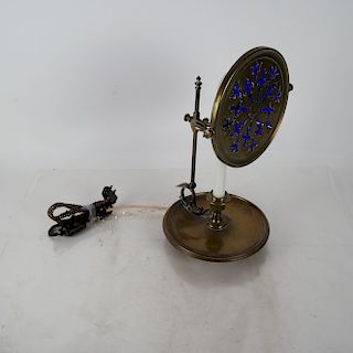 19th C. English Brass Fan-Form Light