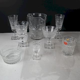 Cut Glass-Crystal Stemware 100 Plus Pieces