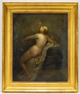 18C European Old Master Female Nude Painting