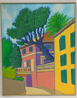 Francesco Carbone Street View Landscape Painting