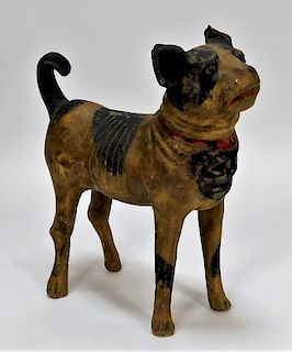 Rare Latin American Pottery Terrier Still Bank
