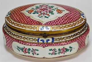 Samson French Porcelain Jewelry Box