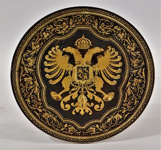 Russian Double Headed Imperial Eagle Metal Plate