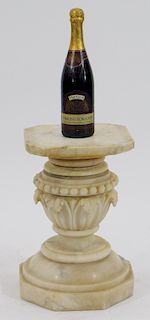 Italian 19C. Neoclassical Carved Marble Pedestal