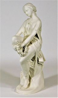 Minton Parian Porcelain Classical Model of Lalage