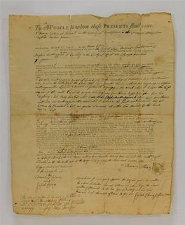 American Pre Revolutionary War Land Deed