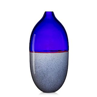 L. TAGLIAPIETRA; M. ANGELIN Incalmo glass vase