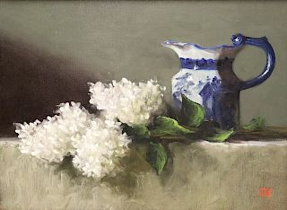 McCall Signed Oil On Canvas Still Life.