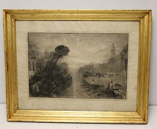 J.M.W. Turner. Framed Print.