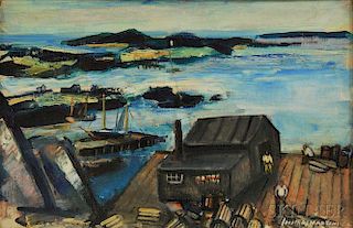 Joseph De Martini (American, 1896-1984)      Lobstermans Cove