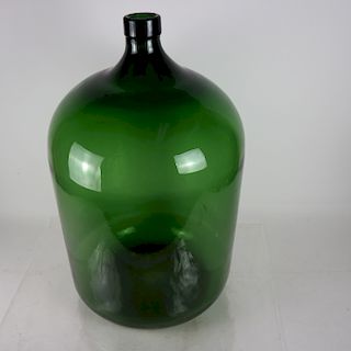 26" Tall Vintage Green Glass Bottle
