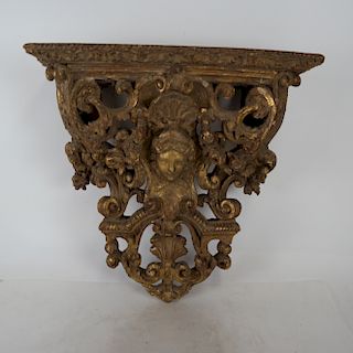 Ornate Gilt Wood Bracket