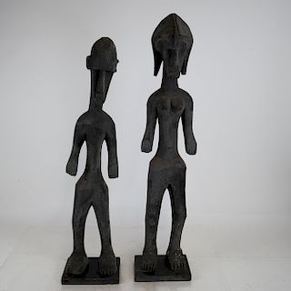 Two Ethnic Wood Sculptures