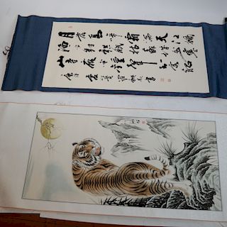 Two Chinese Character Scrolls