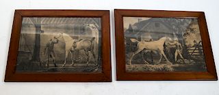 Two Horse & Figures Prints
