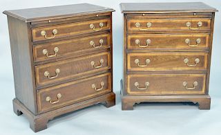 Pair of Bachelors chests. ht. 28 in., wd. 26 in.
