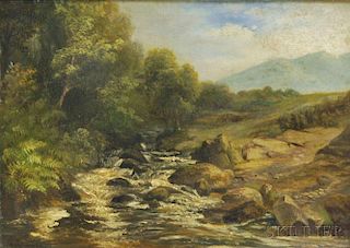 William H. Vernon (British, 1820-1909)      River Rapids.
