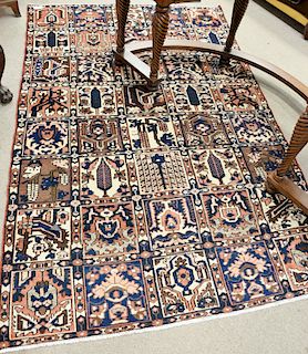 Oriental scatter rug, 4'10" x 8'.