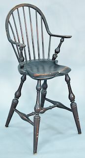 D.R. Dimes Windsor style youth chair. ht. 35 in., seat ht. 21 in.