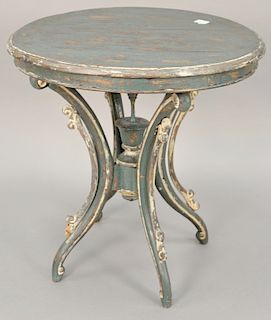 Round occasional table. ht. 28 in., dia 26 3/4 in.