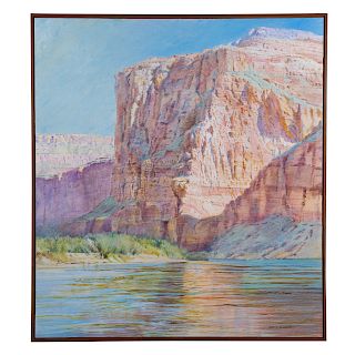 Merrill Mahaffey. "Sunlit Butte", Marble Canyon, AZ