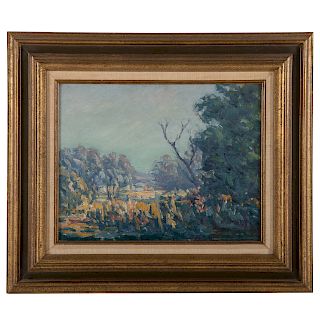 American School, 20th c. Impressionist Landscape