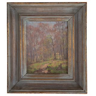 American Impressionist, 19th c. Grove of Trees