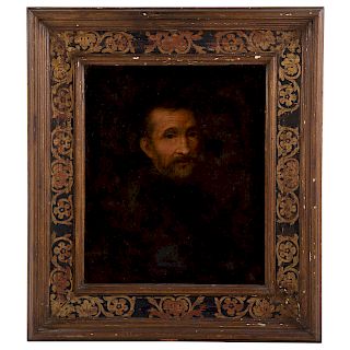 Artist Unknown, 19th c. Portrait of Michelangelo