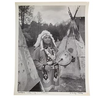 A. Aubrey Bodine. "Mattaponi Indian Chief..."
