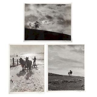 A. Aubrey Bodine. Three Horse Themed Photos