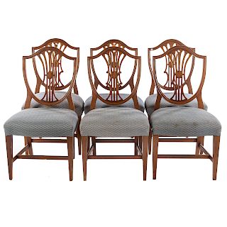 Six Federal Style Mahogany Dining Chairs