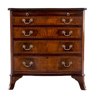 English Chippendale Style Mahogany Bachelors Chest