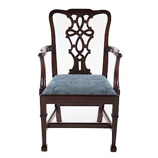 George III Chippendale Style Arm Chair
