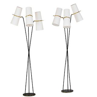LUNEL Pair of adjustable floor lamps