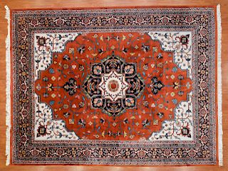Indo Serapi Carpet, India, 9 x 11.9